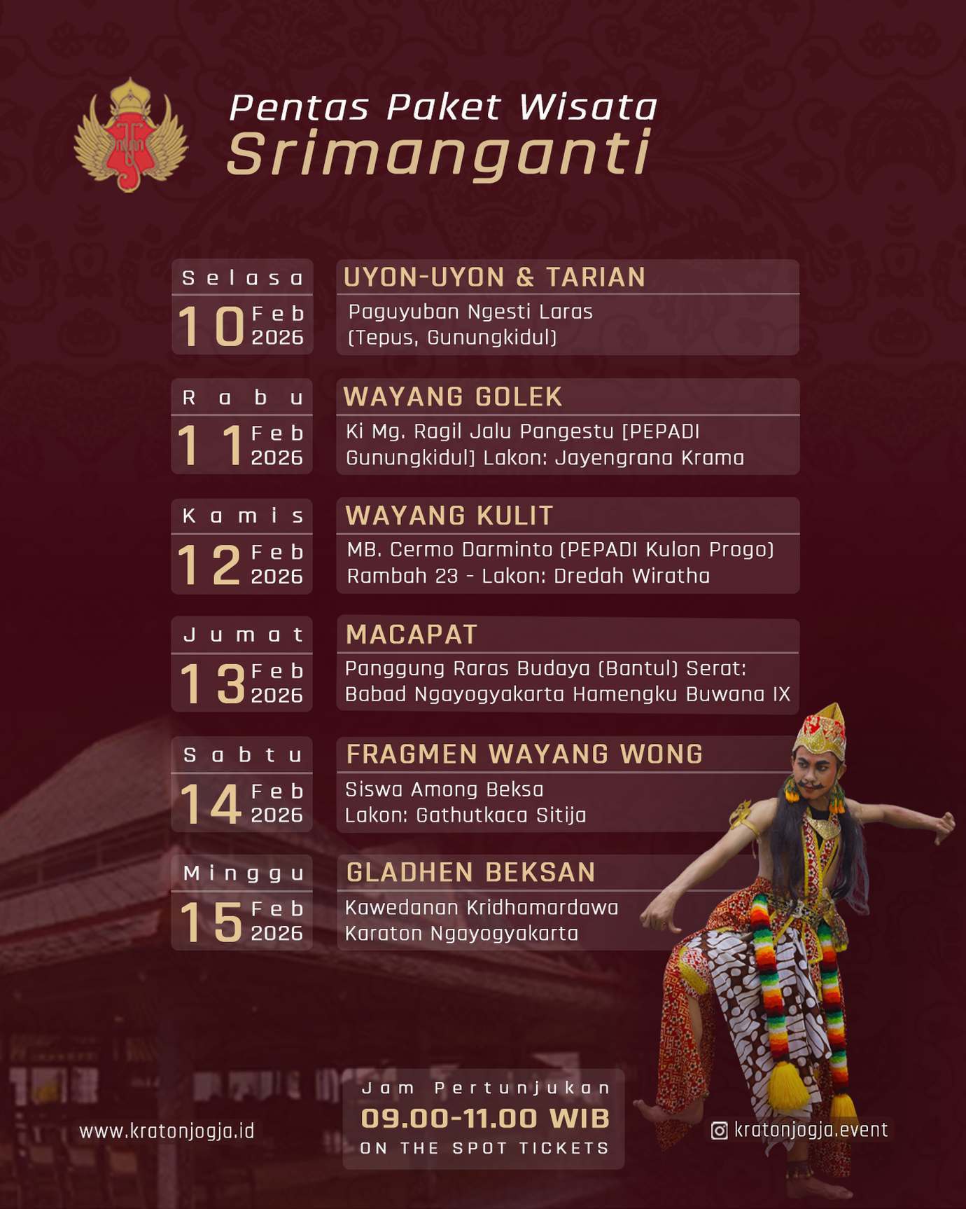 Gladhen Beksan - Kawedanan Kridhamardawa Karaton Ngayogyakarta Hadiningrat