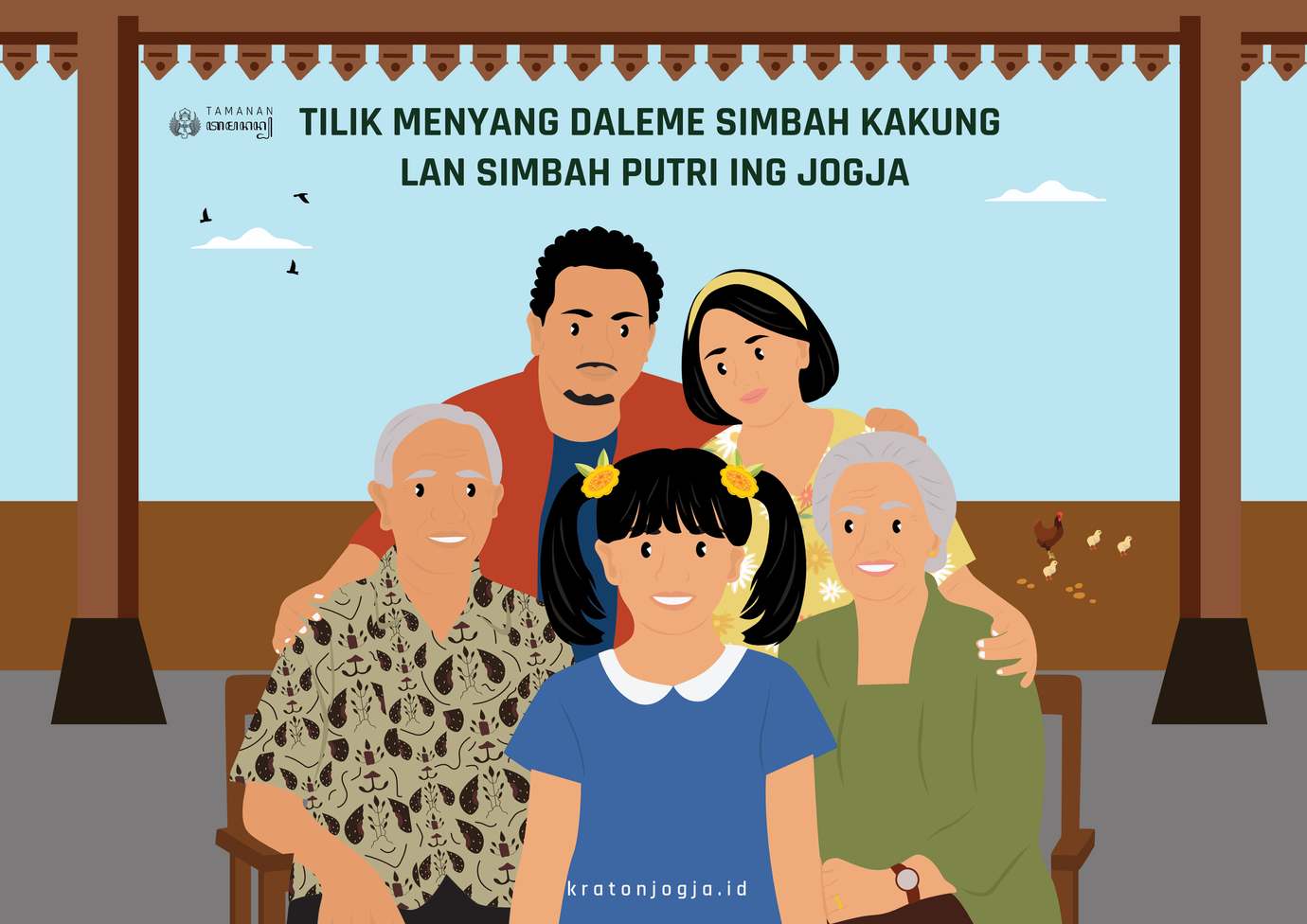 Image slider - Tamanan Seri ke-57, Komik Strip “Berkunjung ke Rumah Kakek Nenek di Jogja”
