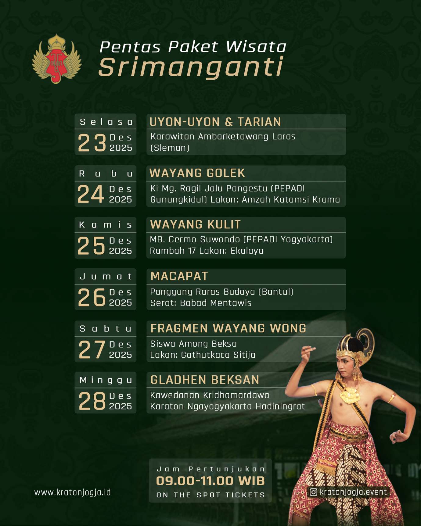 Uyon-Uyon & Tarian oleh Karawitan Ambarketawang Laras, Sleman